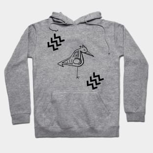 Abstract Heron Hoodie